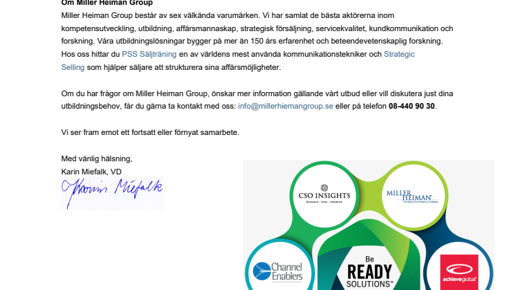 AchieveGlobal = Miller Heiman Group 