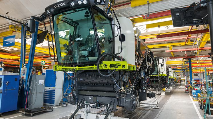 CLAAS restarts series production of harvesting technology and tractors