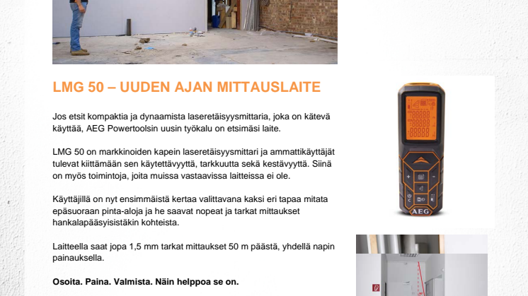 LMG 50 – UUDEN AJAN MITTAUSLAITE