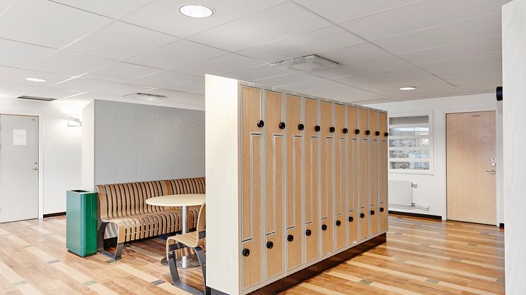 Inredning uppehållsrum, Västerviks gymnasium