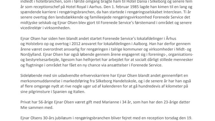 30 år i rengøringens tjeneste