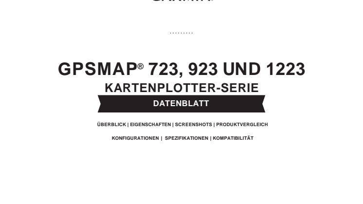 Datenblatt Garmin GPSMAP 723, 923 und 1223