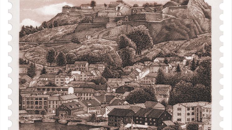 Frimerke Halden 350 år