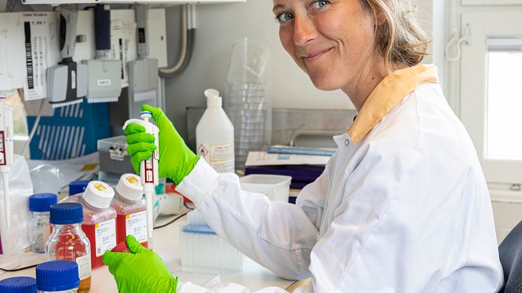 Cancerforskaren Elin Bernson kan inte göra några laborationer på grund av att universitet i Cambridge stängt ner på grund av coronapandemin.