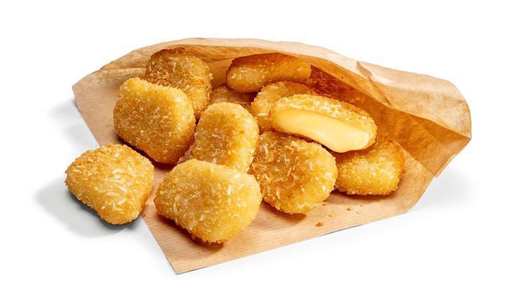Für die neuen Back-Gouda Nuggets hat die Traditionskäserei zart-milden Gouda in eine herzhaft-krosse Kartoffelstreifenpanade gehüllt.
