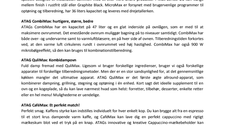 ATAG Max Series
