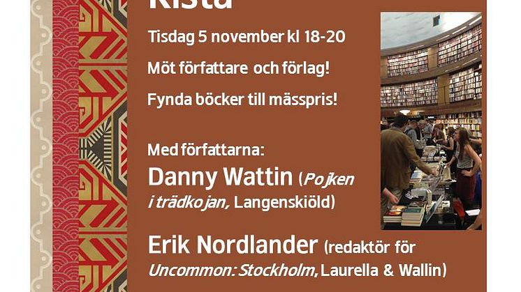 Minibokmässa på Kista bibliotek 