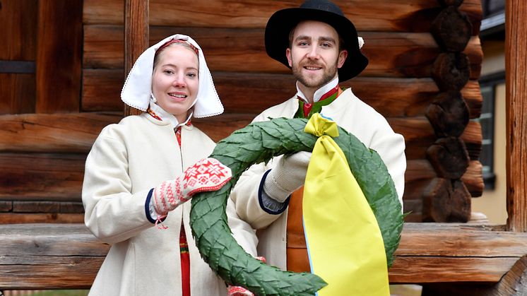 Emma Höglund och Victor Sticko är Vasaloppets kranskulla och kransmas 2019
