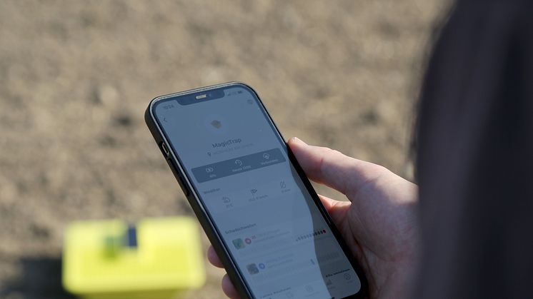 MagicScout används för att kontrollera gulskålen