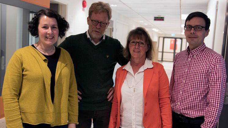 Mätta Ivarsson, Thomas Hansson, Angela Everbäck och Fredrik Hanell. 