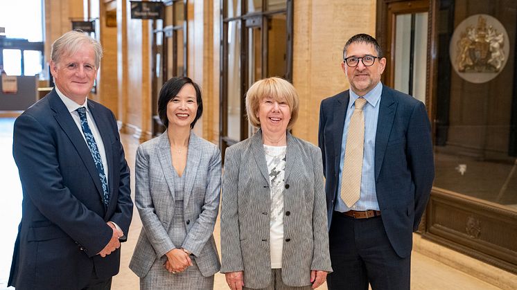 L to R Andy Leggett, HMRC Senior Sponsor for Liverpool region; Myrtle Lloyd, HMRC Director General for Customer Services; Lady Massie; Colin Casse, HMRC Director of Estates and Locations Programme