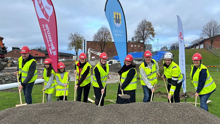 Spadtag för nya Fuxernahallen