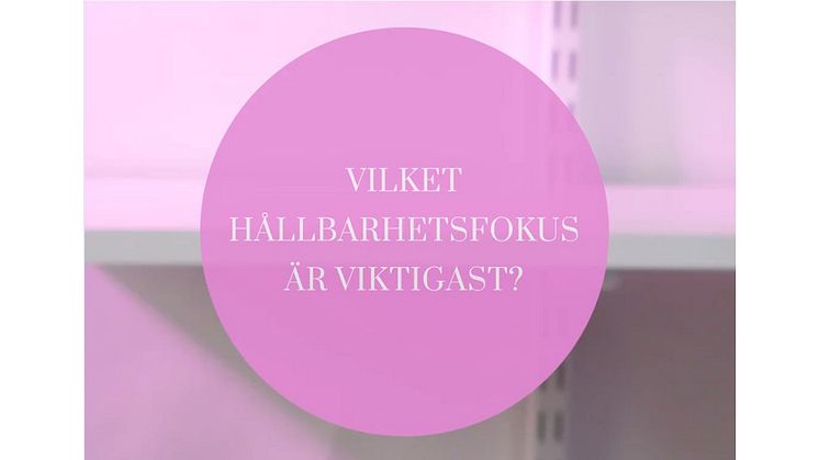 Elfa_Hållbarhet har flera fokusområden