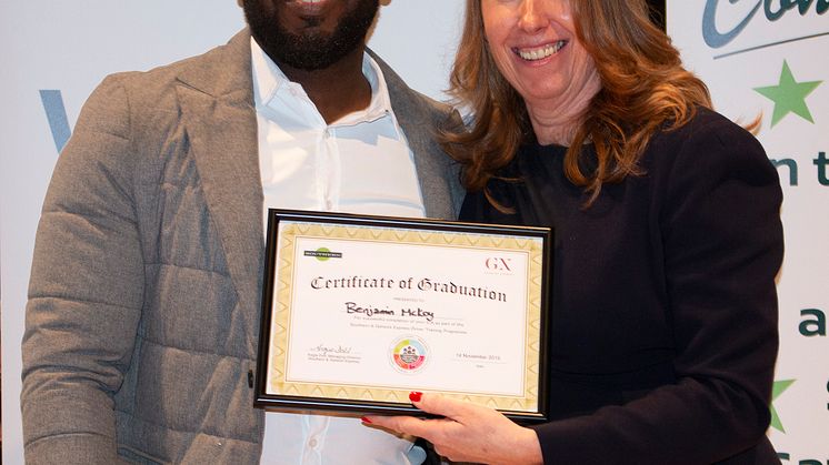 Ben McKoy and Angie Doll. Ben passed his driver's test in September and was formerly a paramedic
