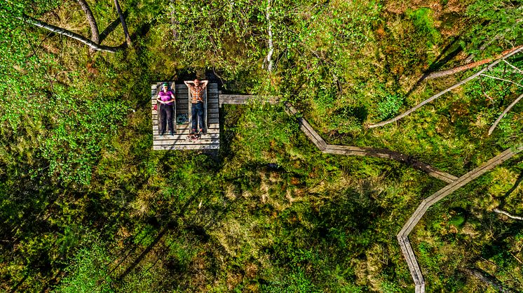 Hovdala_hiking_centre_mossen_drone_close_©LWimages