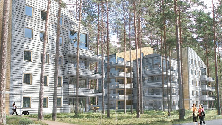 Nu startar försäljningen av de klimatneutrala bostäderna i Umeå