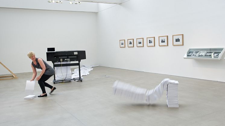 Joanna Hutton - performance; paper, HP Designjet printer, laptop