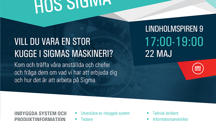 Välkommen på rekryteringskväll hos Sigma