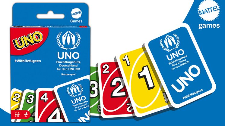  Anlässlich des Weltflüchtlingstages präsentiert UNO in Kooperation mit der UNO-Flüchtlingshilfe die UNO x #WITHREFUGEES Sonderedition des Spieleklassikers.