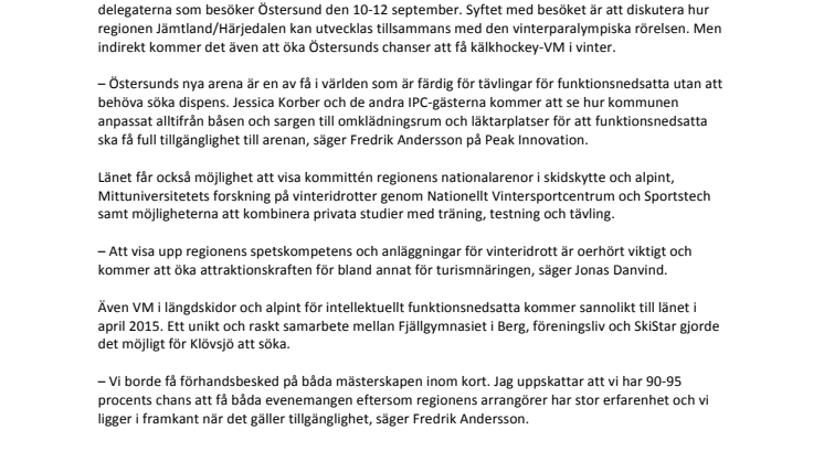 Jämtland kan få två VM redan i vinter
