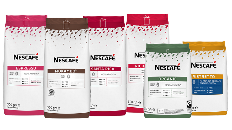 Nu är NESCAFÉ Vendings förpackningar anpassade för återvinning 