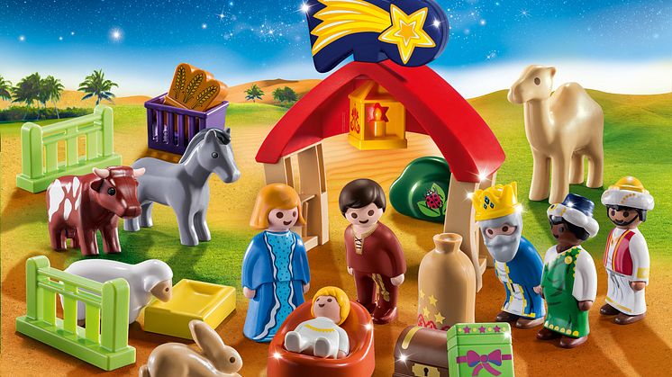 Adventskalender „Weihnachtskrippe“ von PLAYMOBIL 1.2.3 (70259)