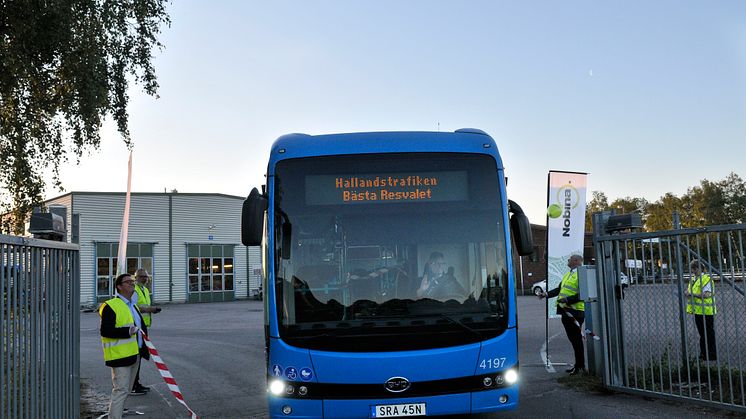Invigningen av våra nya bussar den 15 juni 2020. 