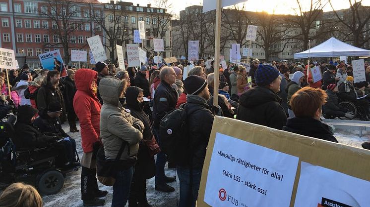 Bild från tidigare LSS-manifestation