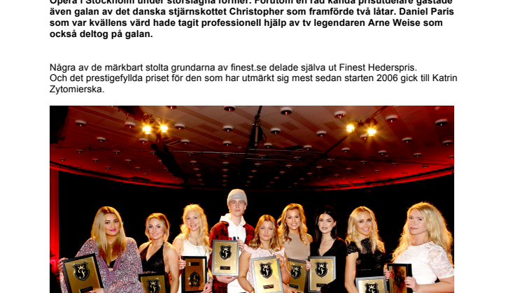 Finest finaste följare har sagt sitt. Alla vinnare i Finest Awards!