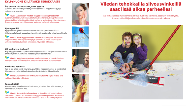 Vinkit tehokkaaseen ja aikaa säästävään siivoukseen!