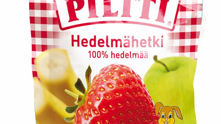 Piltti Hedelmähetki -annospussi 90 g, omena-banaani-mansikka