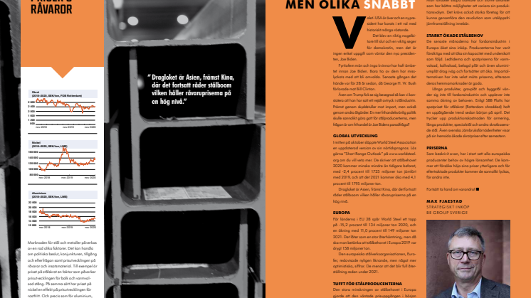 STÅLÅRET 2020: NU VÄNDER DET, MEN OLIKA SNABBT
