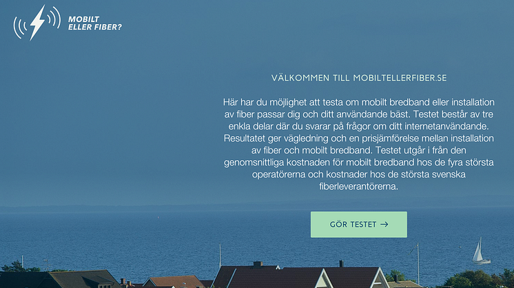 Mobilt eller fiber? Ny räknesnurra ger hushållen svaret 