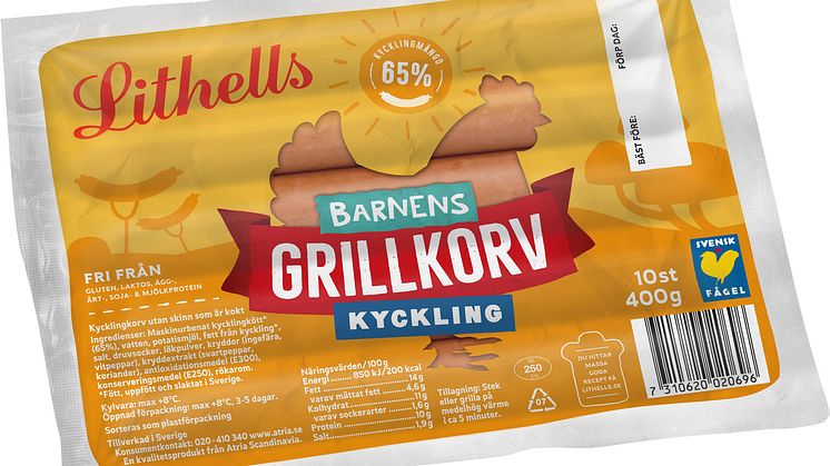 Barnens grillkorv kyckling