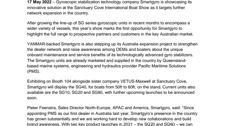 17 May 2022 - Smartgyro Brings Unique Stabilization Solution to Sanctuary Cove.pdf