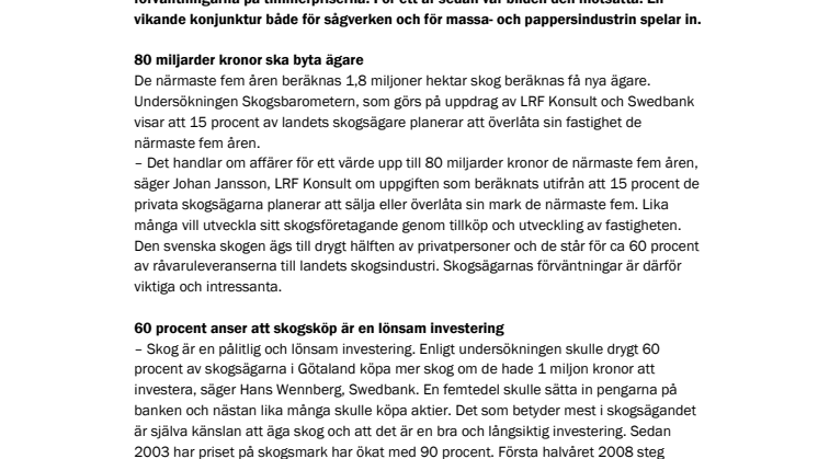Skogsbarometern – Götaland
