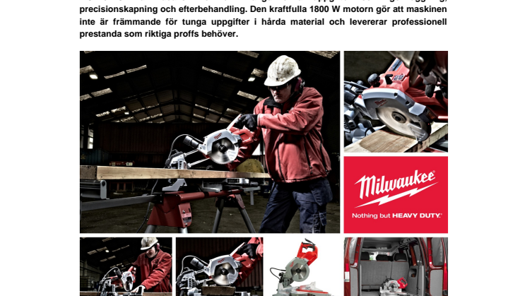Milwaukee® introducerar den nya kompakta kap- och geringssågen MS216 SB som ger kompakt kraft och prestanda i alla lägen!