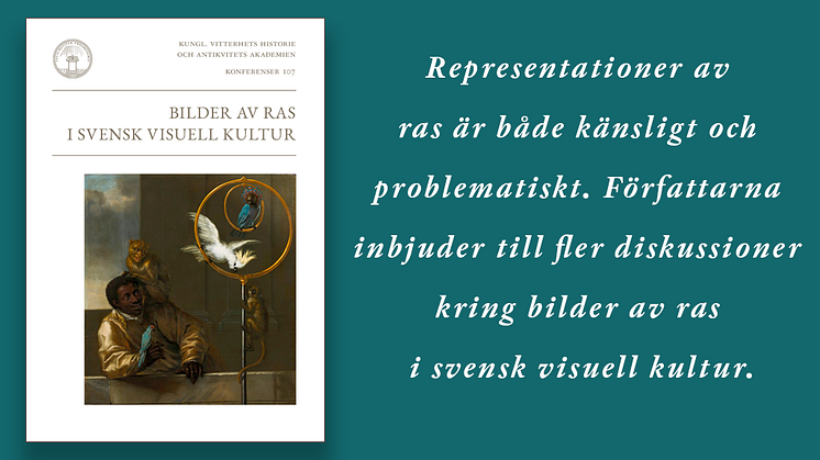 Författarna till den tvärvetenskapliga antologin "Bilder av ras i svensk visuell kultur" diskuterar representationer av ras i bokillustrationer, reklam, rasbiologi, tv, film och skämtbilder.