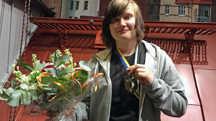 Vinnare i SM för unga plåtslagare: Erik Teuchler, Stockholms Byggtekniska Gymnasium, Kista (Upplands Väsby)