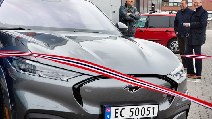 Einar Flåte, Norges første Mustang Mach-E eier, 2021