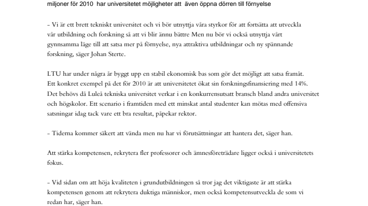 Tredje året med positivt resultat