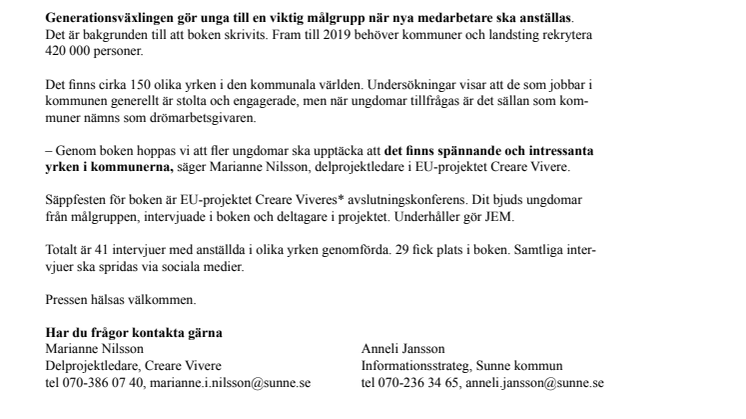 Släppfest i Sunne för boken Göra Skillnad x 29
