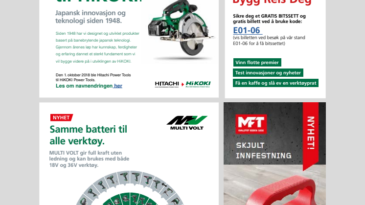 Kom og test våre helt RÅ verktøy på Bygg Reis Deg 2019