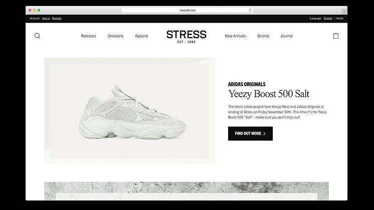 Panagora lanserar Stress95's nya e-handel vilket direkt ledde till ökad konvertering