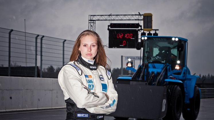 Karin Olsson - pilot på Volvo L60G PCP (Performance Concept Prototype)