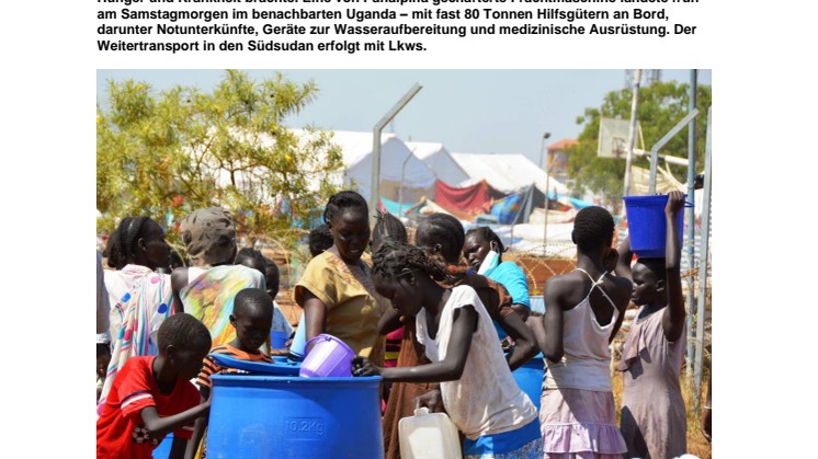 Panalpina führt fünften unentgeltlichen UNICEF-Hilfsflug nach Afrika durch