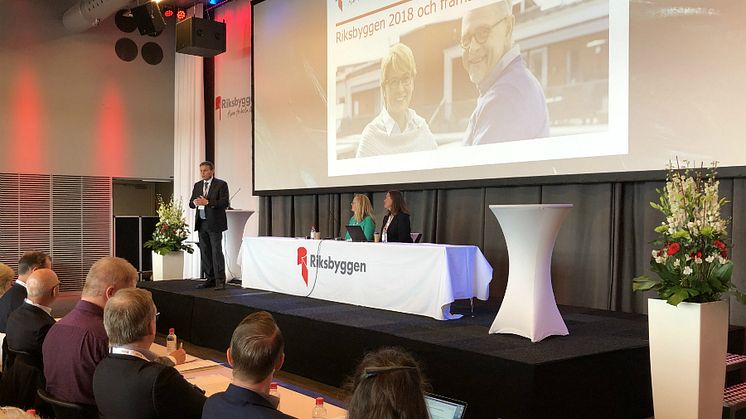 Riksbyggens fullmäktige samlades för stämma på Clarion Hotel i Stockholm den 9 maj.