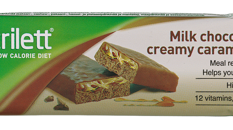 Nutrilett Milk Chocolate & Creamy Caramel -ateriankorvikepatukka