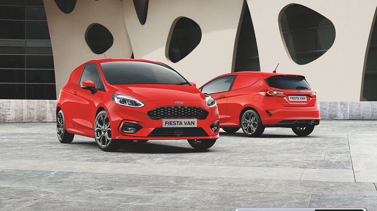 Ford Fiesta Van -mallisto täydentyy kevythybridillä