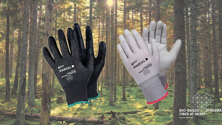 De nya handskarna, med den nya biobaserade Dyneema®-fibern införlivad i befintliga TEGERA® 906 och TEGERA® 909, ger samma överlägsna skydd som tidigare.